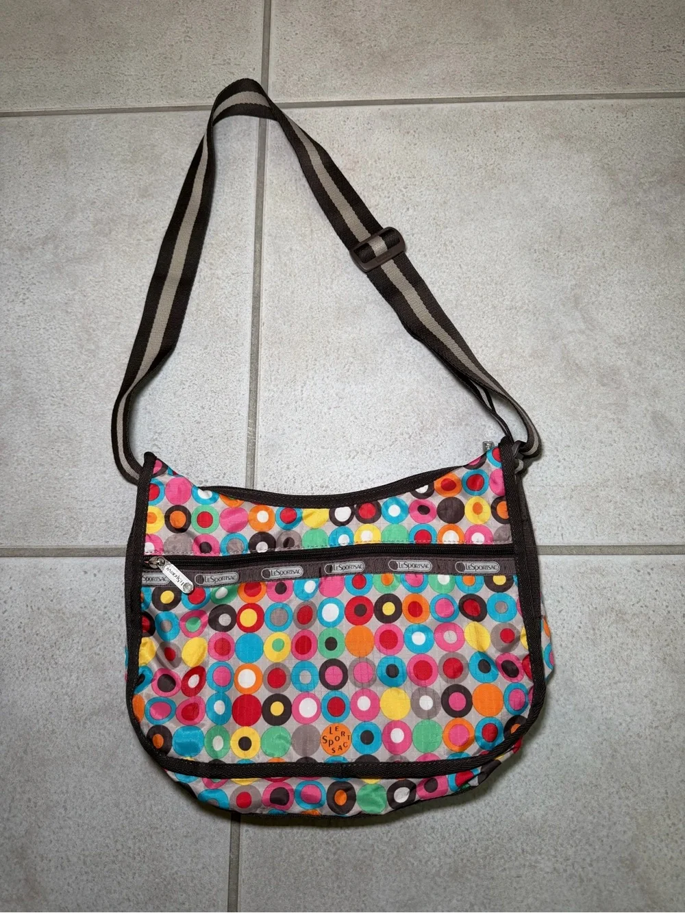 LeSportsac Multicolor Dot Crossbody Bag